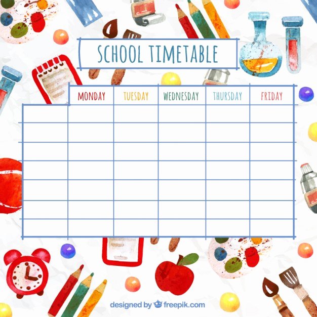 Cute Class Schedule Maker Best Of Timetable Vectors S and Psd Files