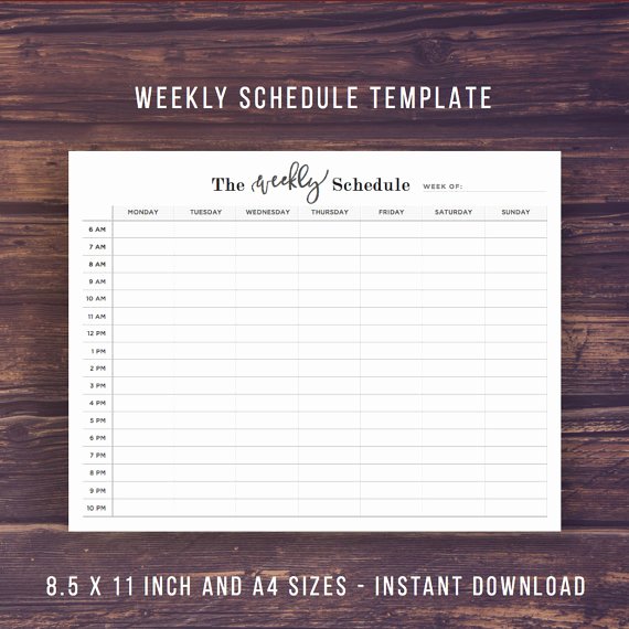 Cute Class Schedule Maker Lovely Weekly Schedule Printable Weekly Planner by