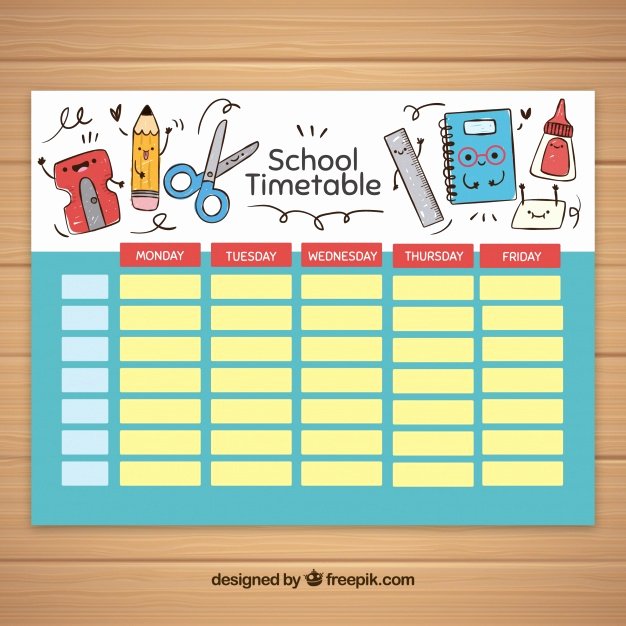 Cute Class Schedule Maker New Modelo De Horário Escolar Elementos Escolares