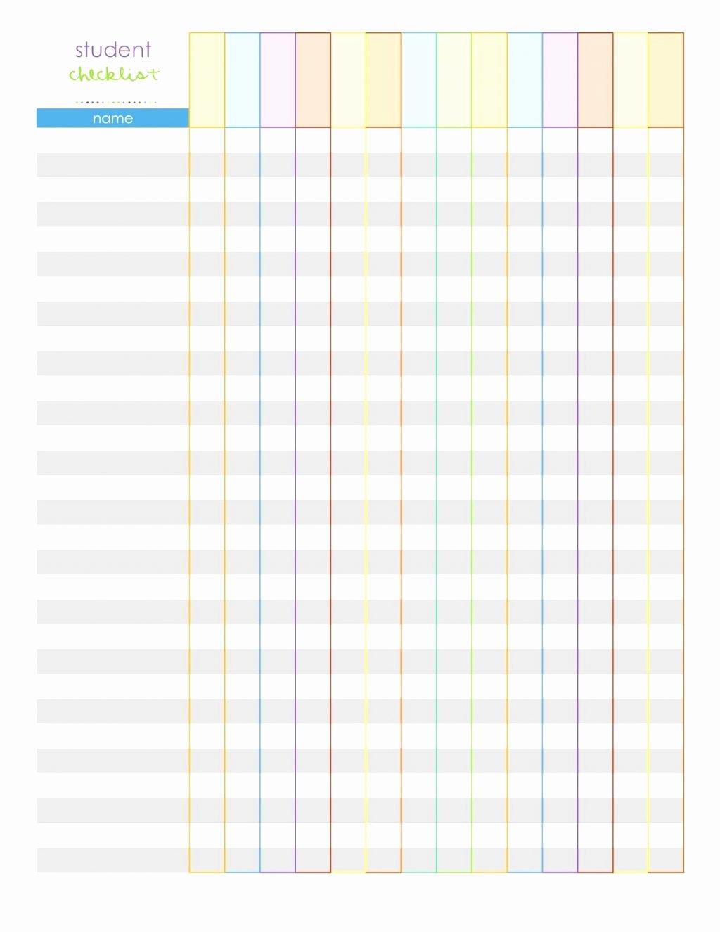 Cute Lesson Plan Template Unique Blank Class List Template Finally A Cute Lesson Plan