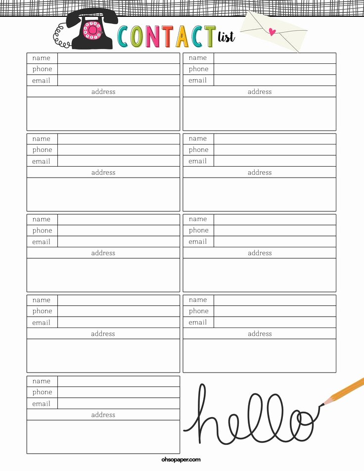 Cute Printable Address Book Beautiful 17 Best Ideas About Free Printable Calendar On Pinterest