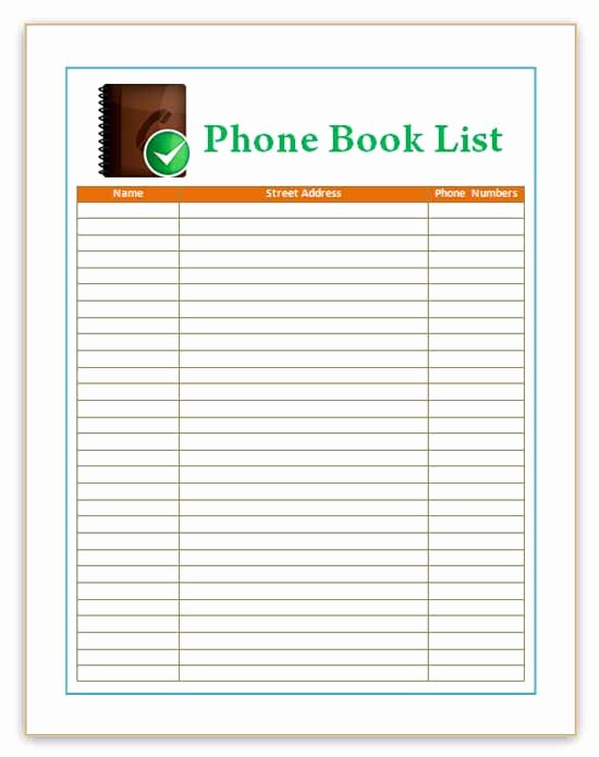 Cute Printable Address Book Best Of Best S Of Phone Book Template Cute Cute Printable