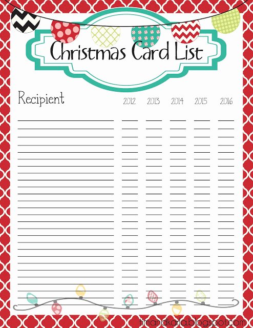 Cute Printable Address Book Best Of the Fast Lane ♥ Freebie Christmas Card List Printable