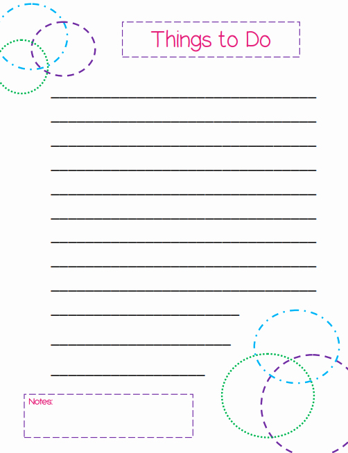 Cute to Do List Template Best Of Free Printable to Do Lists – Cute &amp; Colorful Templates