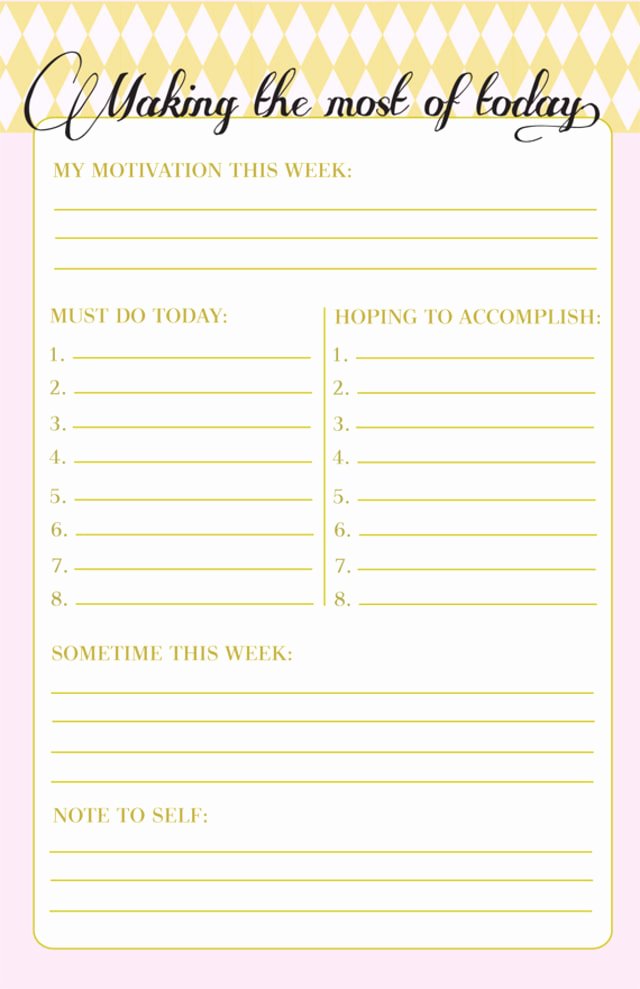 Cute to Do List Template Fresh 10 to Do Lists as Pretty as they are Useful