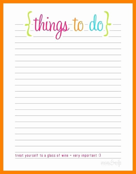 Cute to Do List Template Inspirational Free Printable to Do List Templates