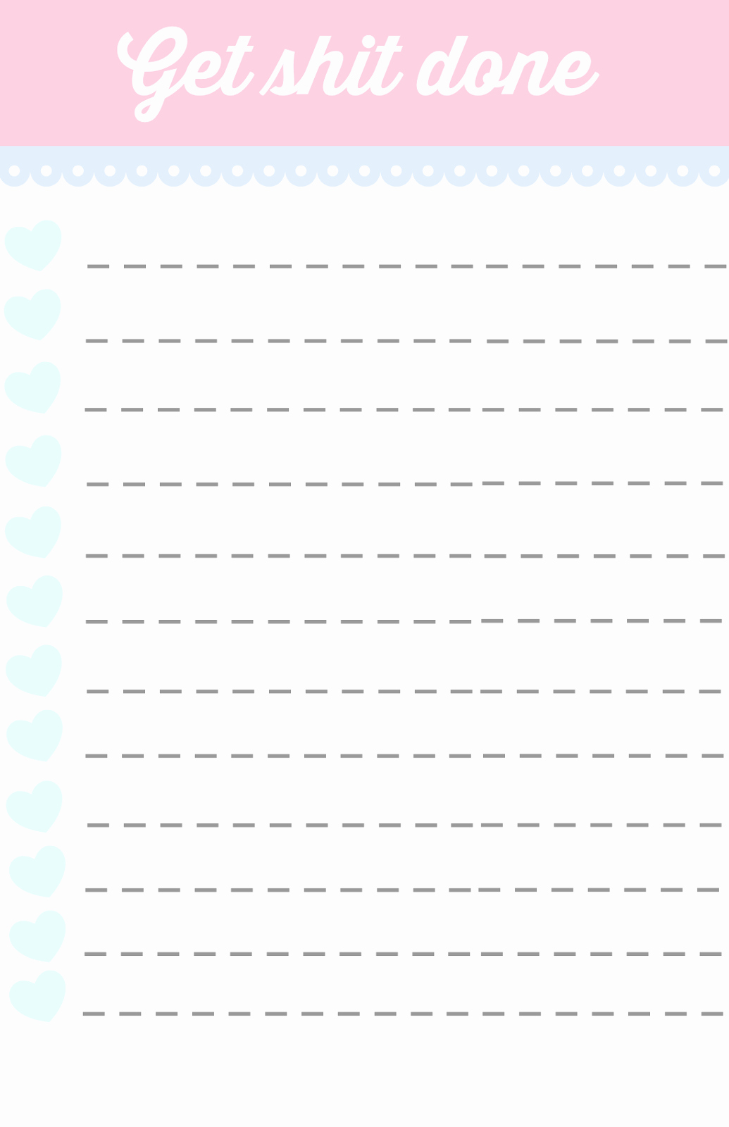Cute to Do List Template Unique 40 Printable to Do List Templates