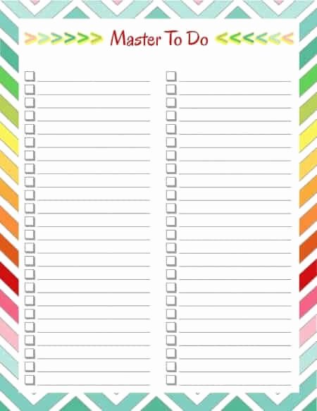 Cute to Do List Template Word Best Of 15 Perfect Paper to Do Lists for Busy Moms Mom 6