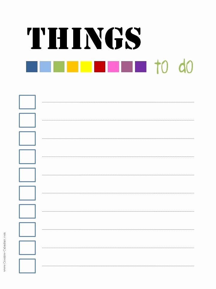 Cute to Do List Template Word Best Of to Do List Template