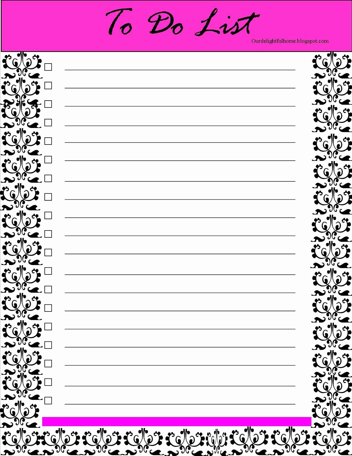 Cute to Do List Template Word Elegant Cute Printable to Do List Template to Do List