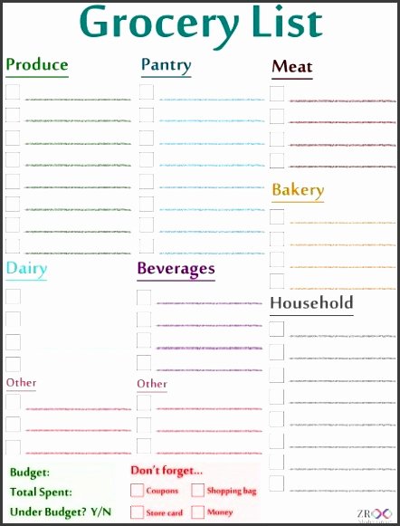 Cute to Do List Template Word Lovely 7 Cute Grocery List Template Sampletemplatess