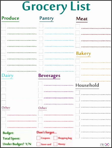 Cute to Do List Template Word Lovely 7 Cute Grocery List Template Sampletemplatess