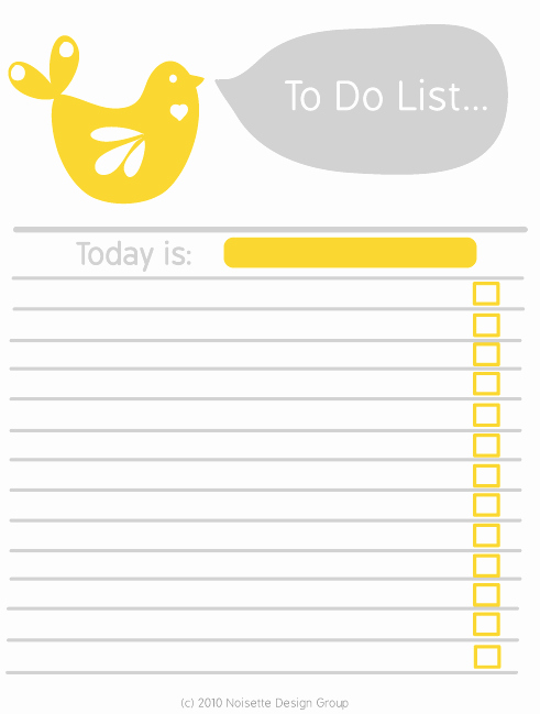 Cute to Do List Template Word Luxury March 2011