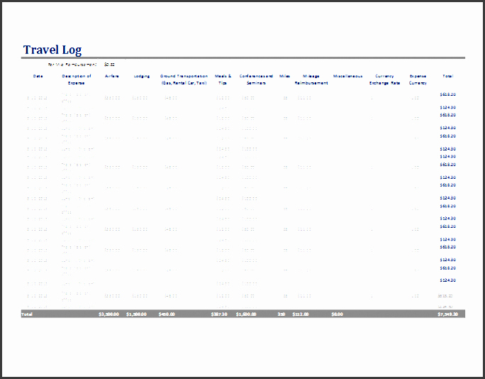 Daily Activity Log Template Excel Elegant 10 Free Daily Activity Log Template Sampletemplatess