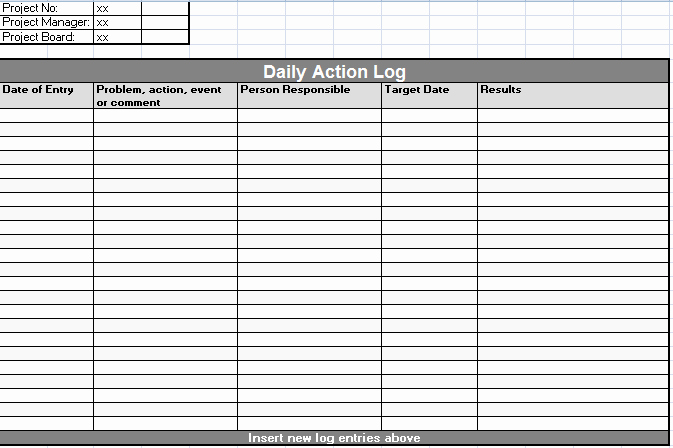 Daily Activity Log Template Excel Unique 7 Best Of Printable Daily Time Log Daily Work Log