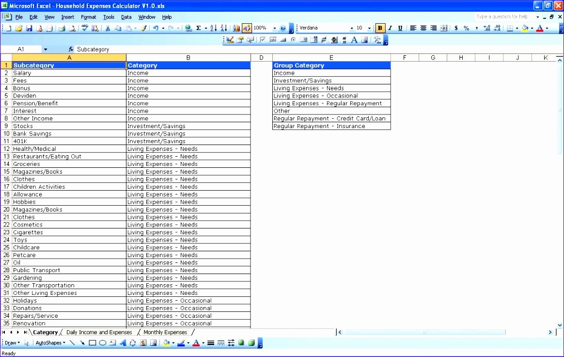 Daily Budget Template Excel Best Of 10 Excel Daily Bud Template Exceltemplates