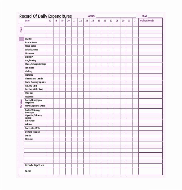 Daily Budget Template Excel Best Of Bud Tracker Template – 10 Free Word Excel Pdf