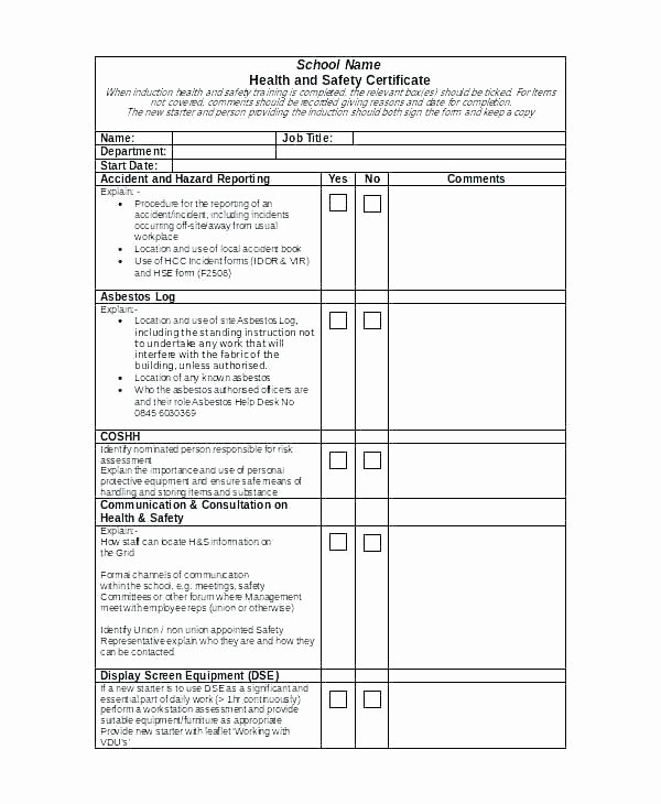Daily Equipment Inspection form Awesome Equipment Inspection Checklist Template – Jakobsmith