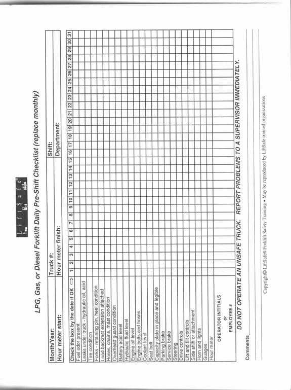 Daily Equipment Inspection form Best Of Pub 3000 Chapter 28