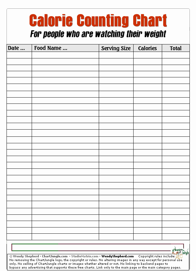 Daily Food Intake Chart Lovely Name