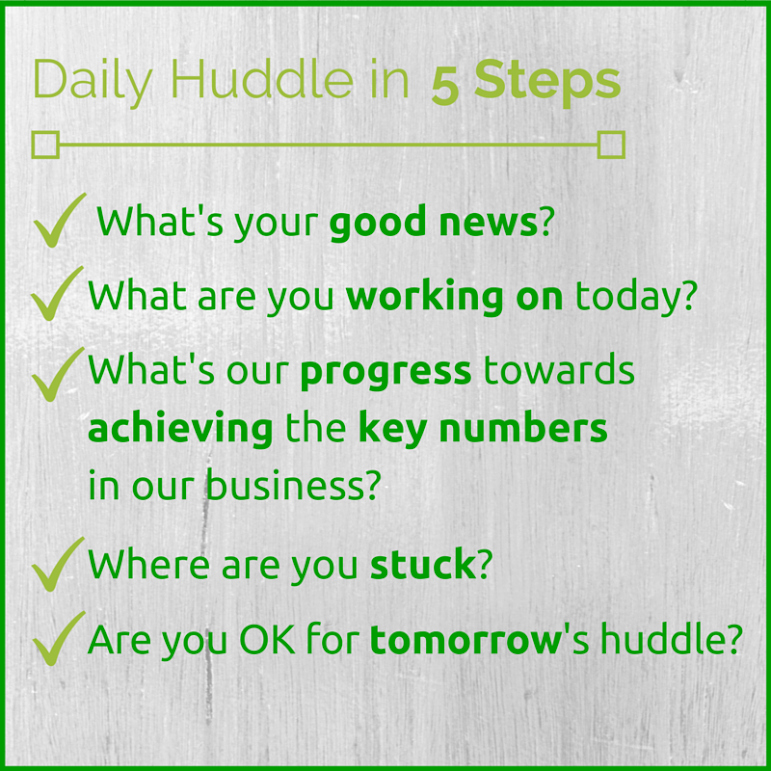 Daily Huddle Template Best Of Team Productivity the Daily Huddle