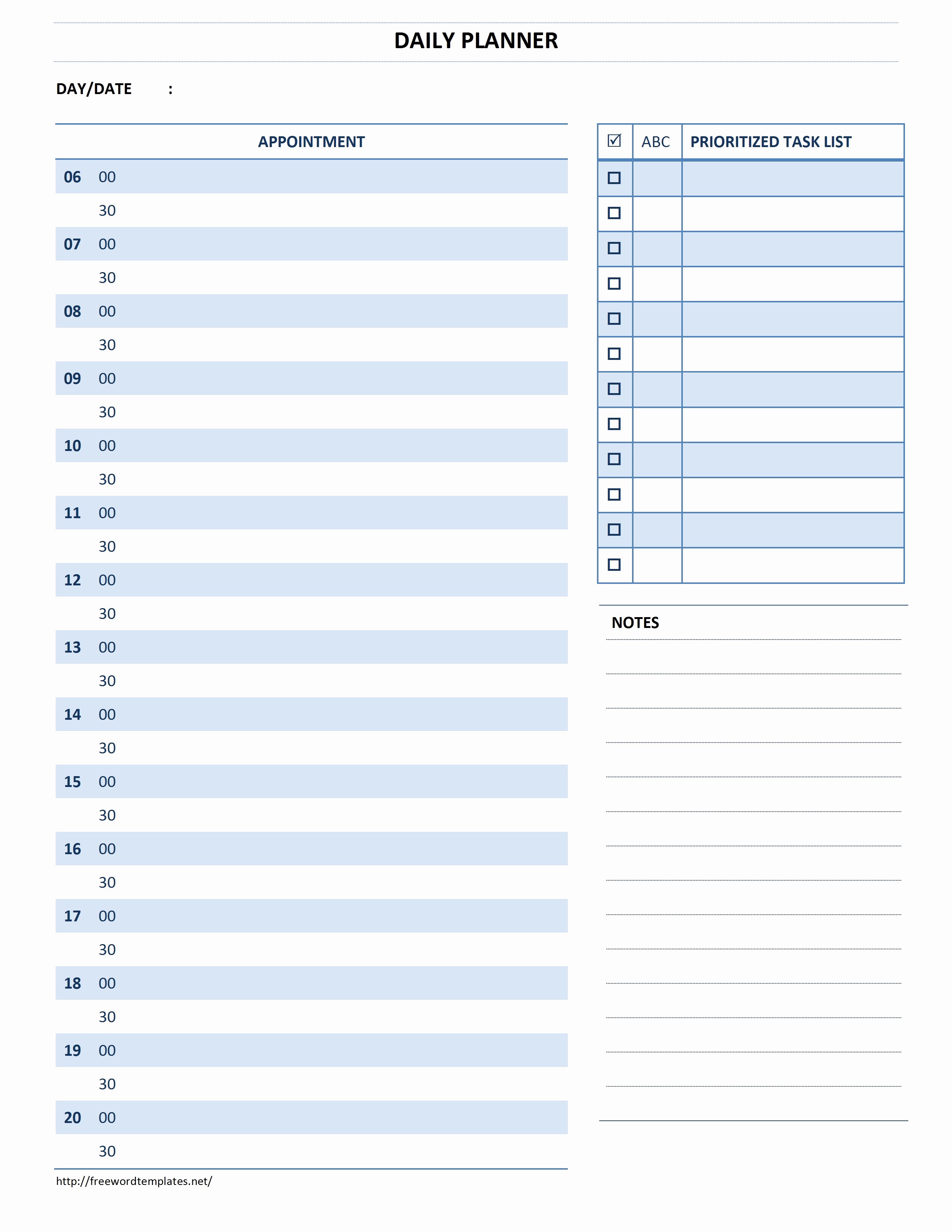 Daily Journal Template Word Best Of Daily Planner Template