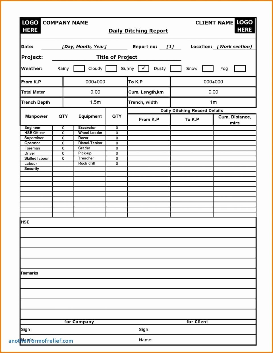 Daily Production Report Template Excel Unique Report Daily Production Template Professional Preview