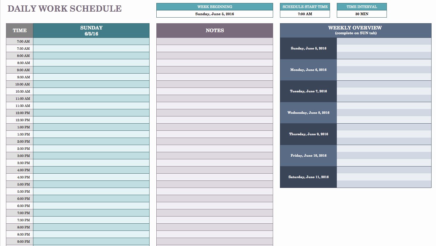 Daily Routine Schedule Template Lovely Free Daily Schedule Templates for Excel Smartsheet