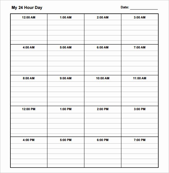 Daily Routine Schedule Template Unique Daily Schedule Template 37 Free Word Excel Pdf