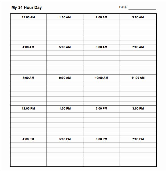 Daily School Schedule Template Beautiful Daily Schedule Template 37 Free Word Excel Pdf
