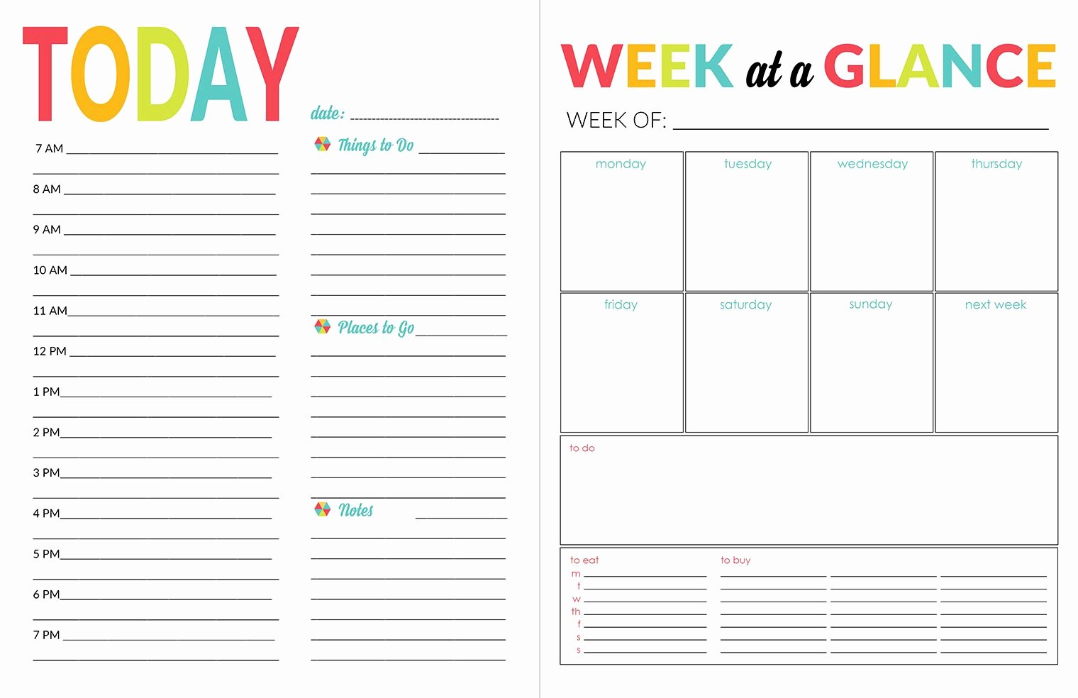 Daily School Schedule Template Best Of 2016 17 School Year Planner Printables