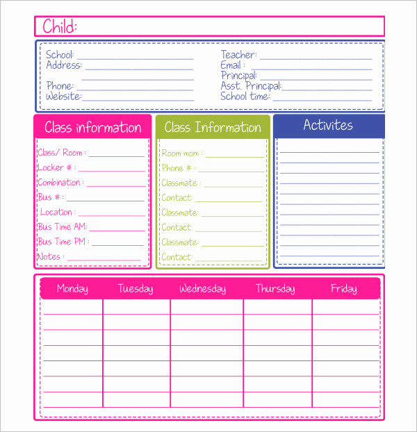 Daily School Schedule Template Best Of 28 Weekly Schedule Templates Free Excel Pdf formats