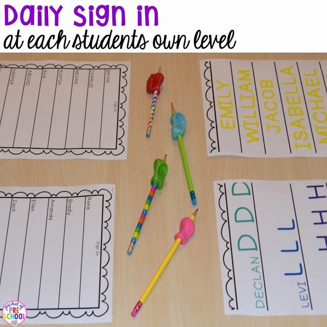 Daily Sign In Sheet for Daycare Beautiful Best 25 Preschool Writing Centers Ideas On Pinterest