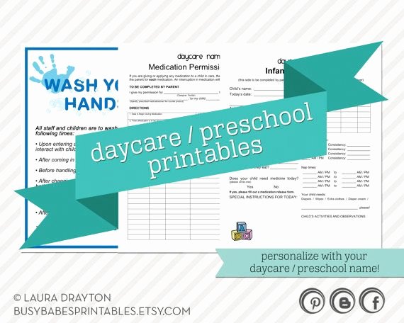 Daily Sign In Sheet for Daycare Elegant Daycare Preschool Printables Hand Washing Sign Infant