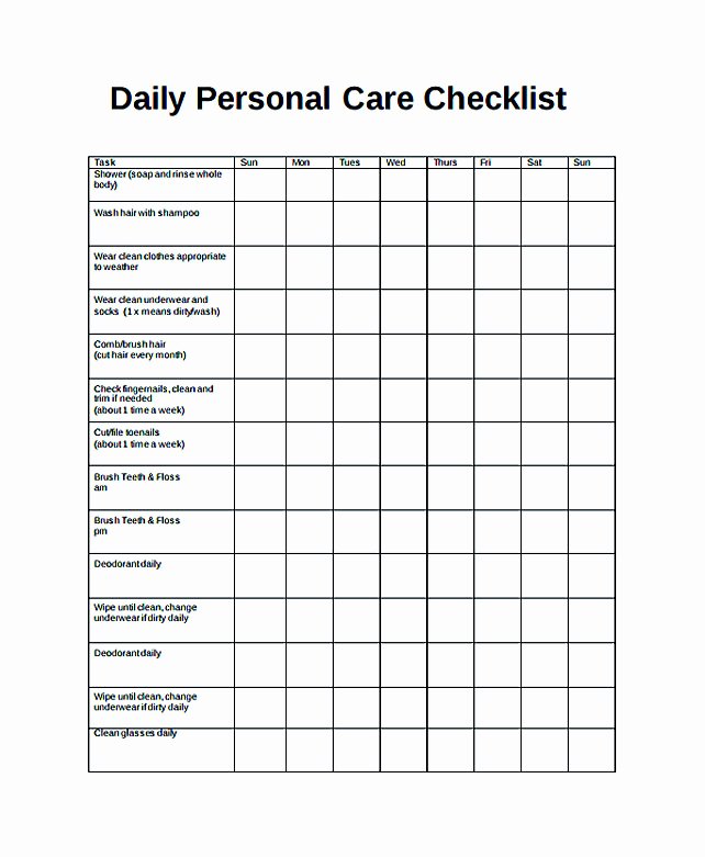 Daily Task List Template Word Beautiful Free Daily Checklist Template and Its Purposes