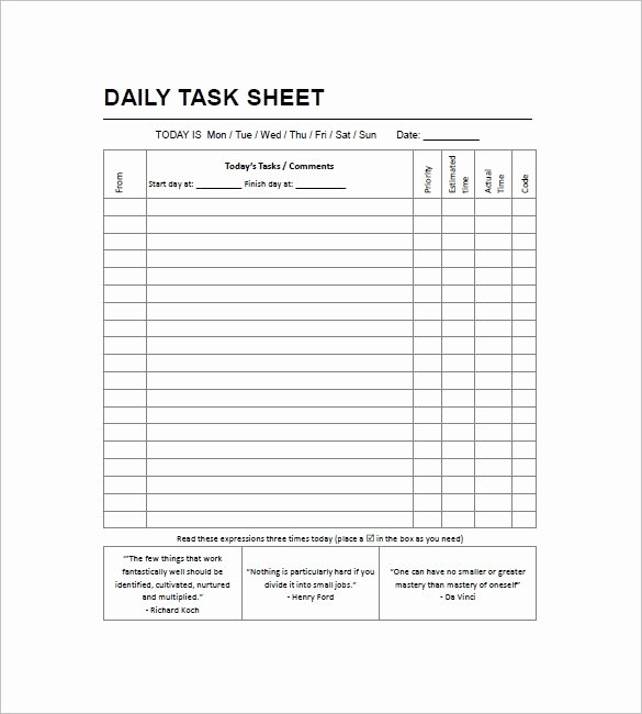 Daily Task List Template Word Lovely Daily Work to Do List Template