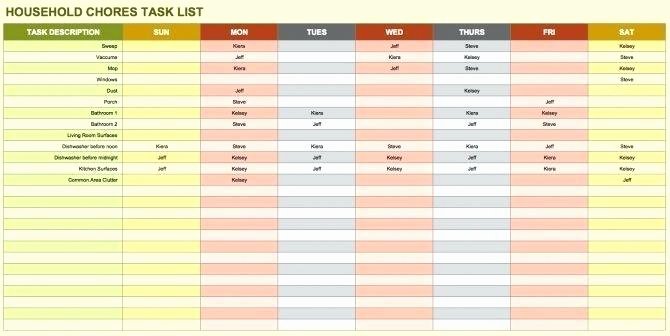 Daily Task List Template Word Unique Daily Task List