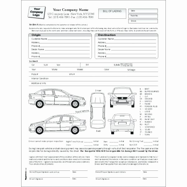 Daily Vehicle Inspection Report Template Luxury Free Vehicle Inspection form Template – socbran