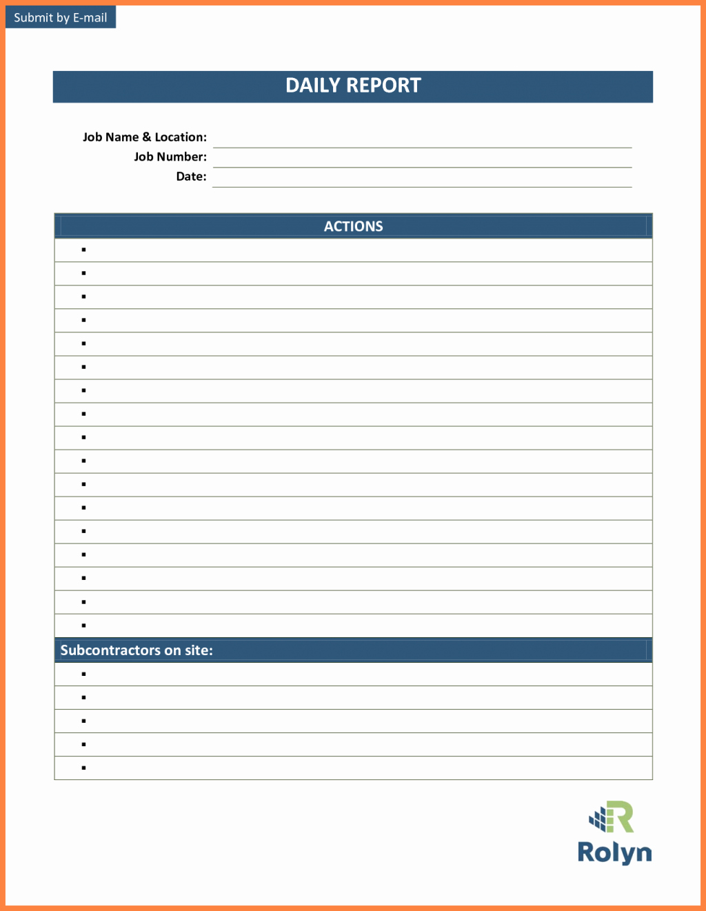 Daily Work Report Template New Daily Work Report format Doc Progress Template for