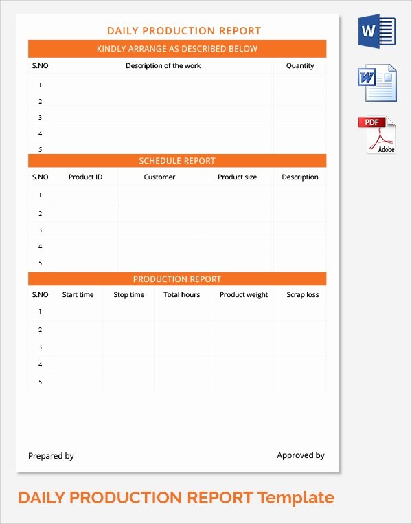 Daily Work Report Template New Sample Daily Work Report Template 22 Free Documents In