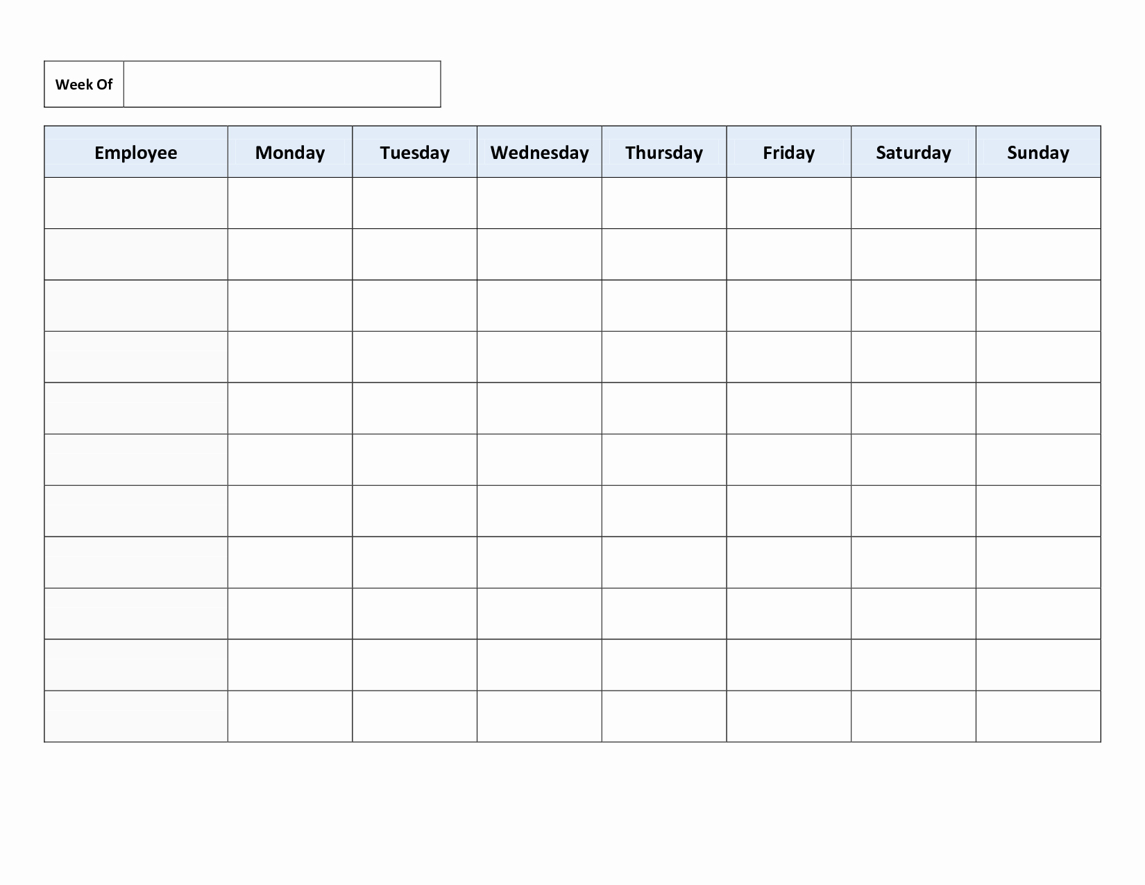 Dance Schedule Template Elegant Free Printable Work Schedules