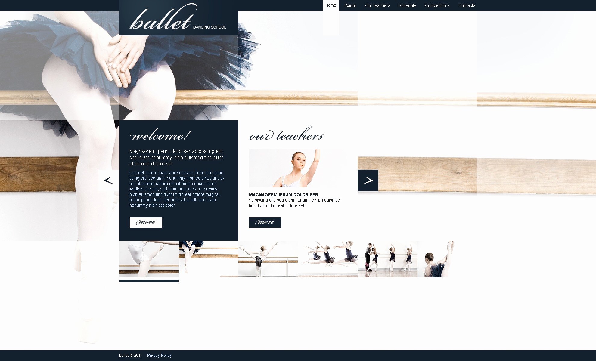 Dance Schedule Template New Website Templates for Dance Studio Free Programs