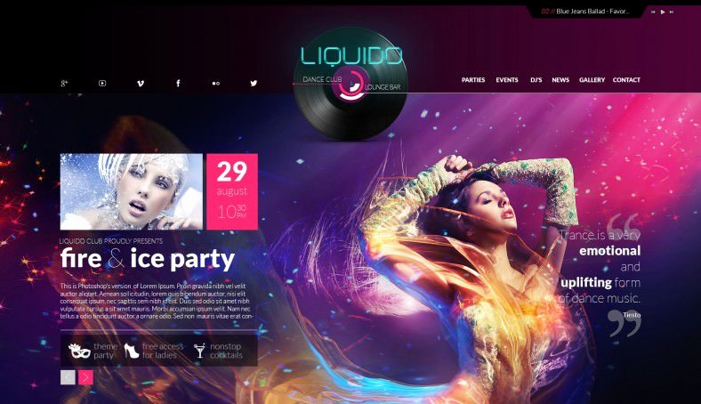 Dance Schedule Template Unique 14 Latest Night Club Website Templates