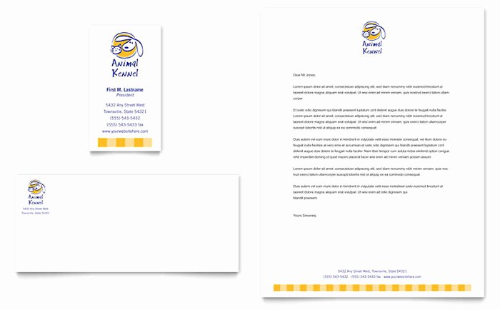 Daycare Business Plan Template Free Download Elegant Dog Kennel &amp; Pet Day Care Business Card &amp; Letterhead