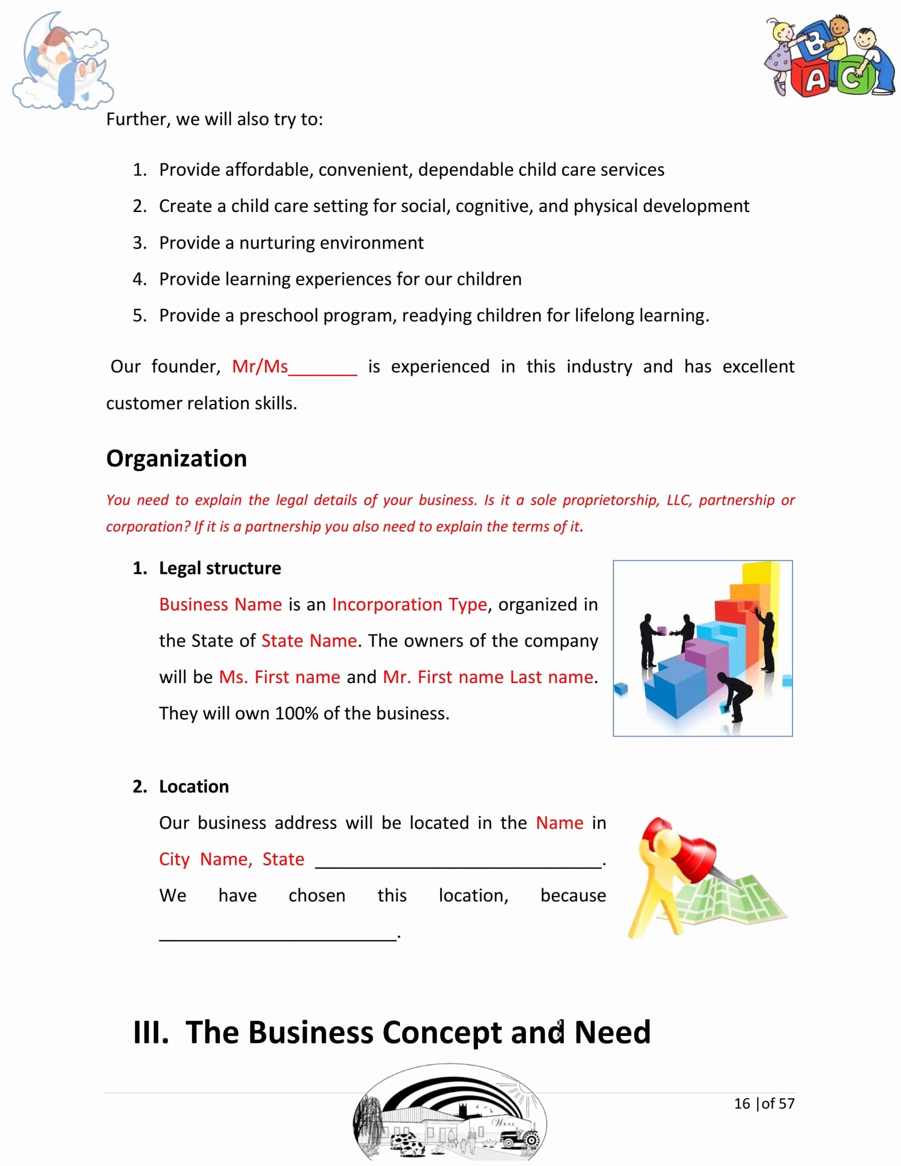 Daycare Business Plan Template Free Download New Day Care Business Plan Template Sample Pages Black Box