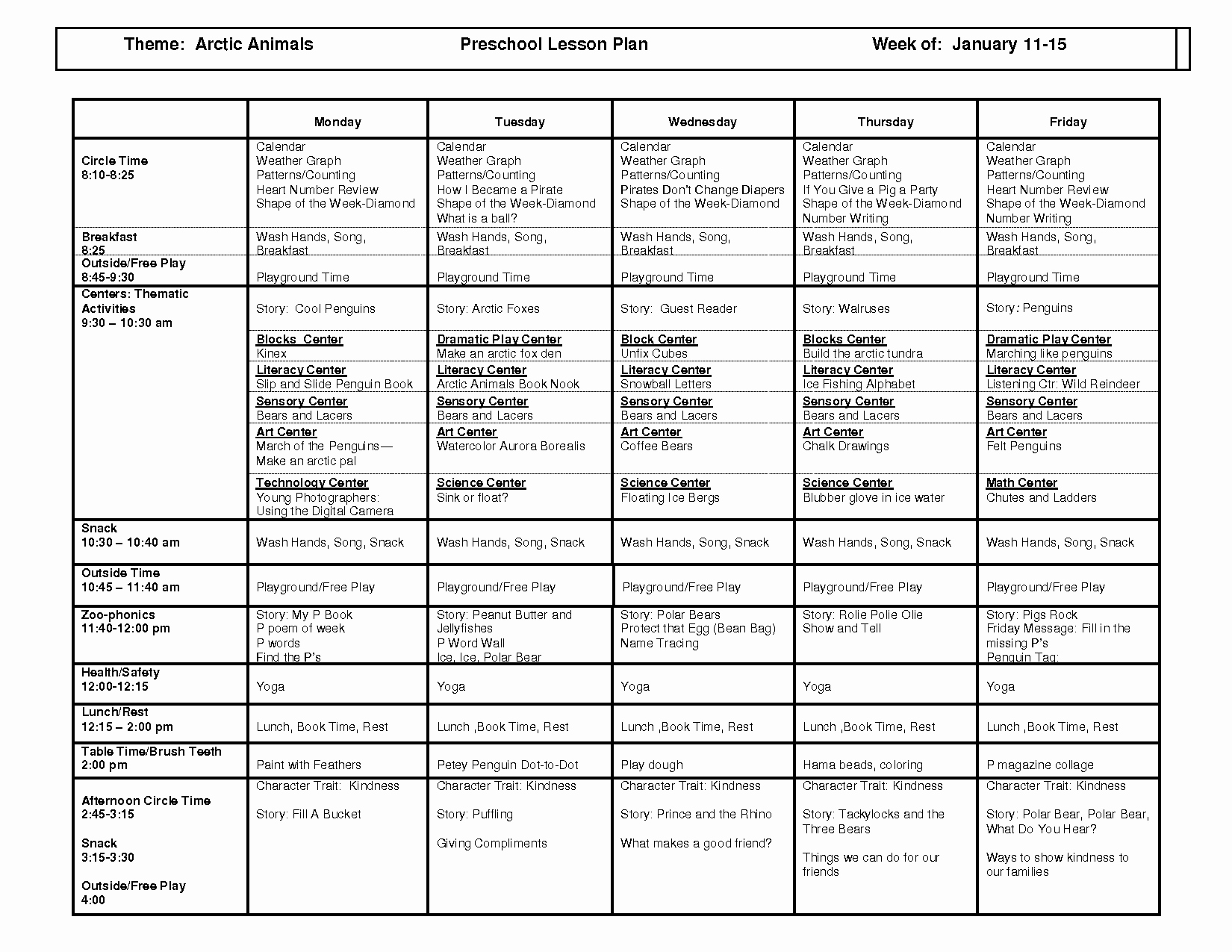 Daycare Lesson Plan Template Inspirational Free Weekly Lesson Plan Template and Teacher Resources