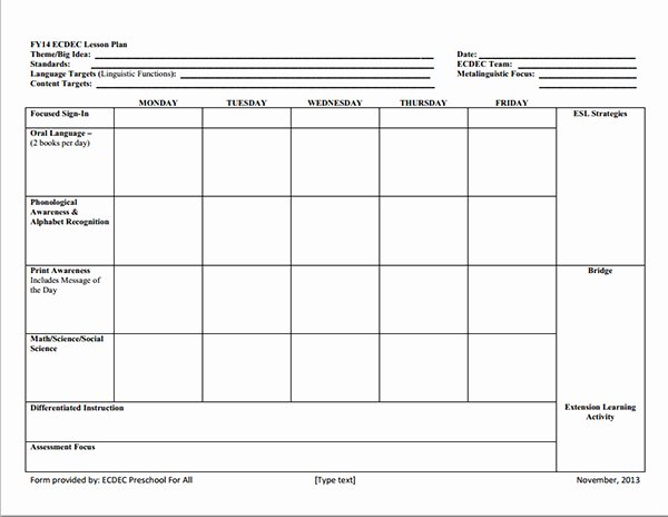 Daycare Lesson Plan Template New Jim Sample Lesson Plan In Woodworking