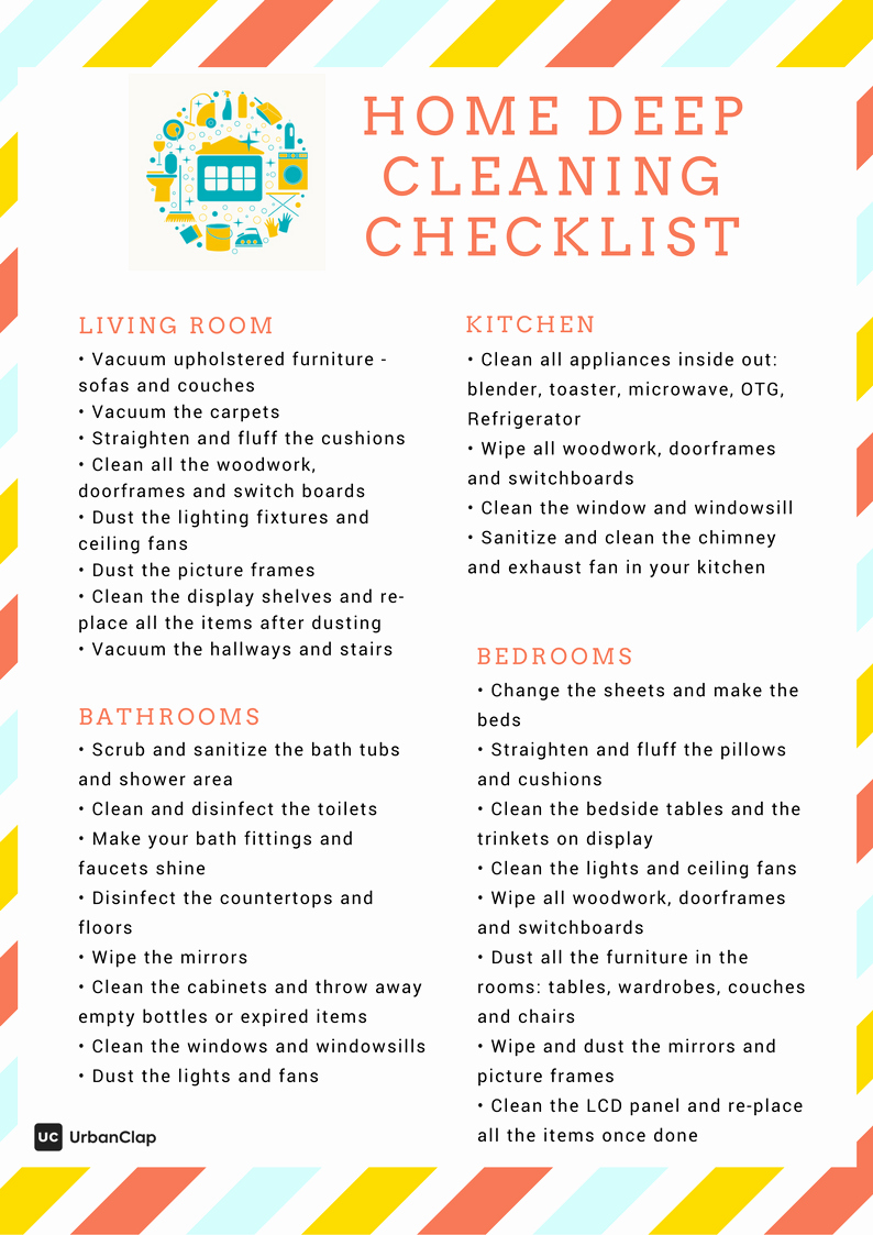 Deep Cleaning Checklist for Housekeeper Fresh How to Clean Like A Pro – the Ultimate Home Deep Cleaning