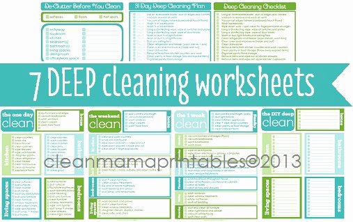 Deep Cleaning Checklist for Housekeeper Inspirational Deep Cleaning Archives Clean Mama