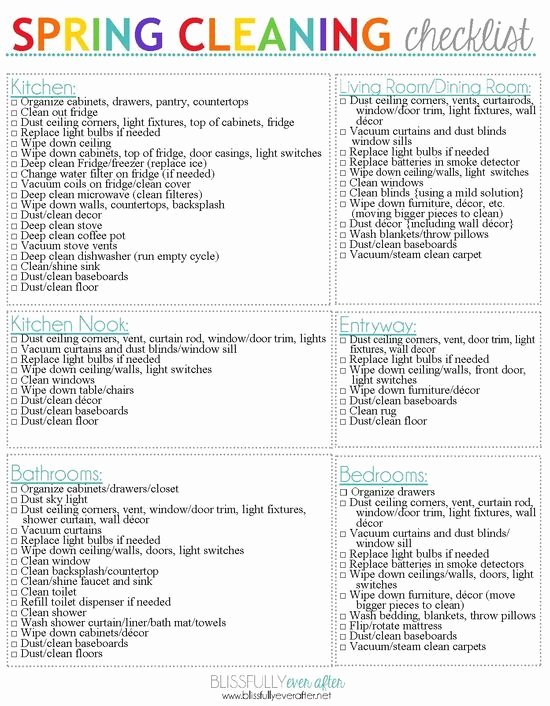 Deep Cleaning Checklist for Housekeeper New 25 Best Ideas About Deep Cleaning Checklist On Pinterest